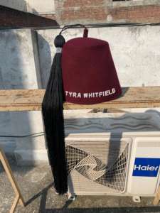 Shriner FEZ Maroon ปักด้วยมือ Temple Nam - Product Image 5