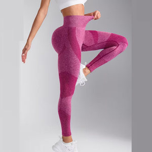 Best Selling <b>Women</b> <b>Yoga</b> <b>Pants</b> Premium Quality Elastic Waist Print Customizable Four-Way Stretch Spandex/Nylon Wholesale - Product Image 2