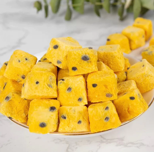 <b>Freeze</b> <b>Dried</b> Passion <b>Fruit</b> Cubes Vietnam Direct Export Factory Bulk Wholesale Custom Label Private Brand - Product Image 1