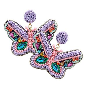 Cheers ต่างหูลูกปัดปักแบบห้อยทำด้วยมือเครื่องประดับที่มีสไตล์หรูหราหรูหราแฟนซีอินเทรนด์จากอินเดีย - Product Image 5