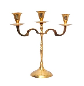 Finest Quality Mirror Finished <b>Candelabra</b> Unique Design 3 Arms Brass <b>Candelabra</b> Available for Wholesale Supplier From India. - Product Image 6