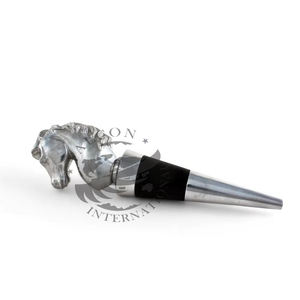 Customizable Horse Head Wine Bottle Stopper Cute Aluminium Christmas Stopper <b>for</b> Gifting <b>Bar</b> <b>Accessories</b> - Product Image 2