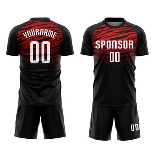 Maillots de football pour hommes de haute qualité, tissu polyester professionnel, faible MOQ, impression par sublimation, service OEM disponible - Product Image 1