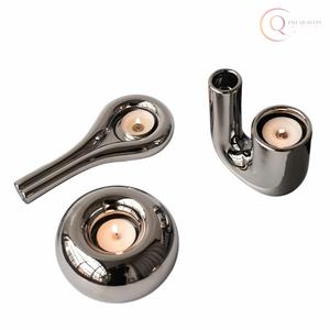 Candelabro de Metal Premium para Uso en Ramadán |   Elegante Portavelas Decorativo, Diseño Impermeable y Duradero para Sala de Estar y Comedor - Product Image 3