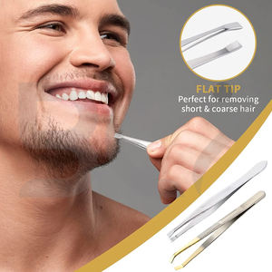 Pince à épiler de beauté en acier inoxydable, haute précision, à pointe inclinée, durable, classique, pour sourcils, cils et poils incarnés - Product Image 4