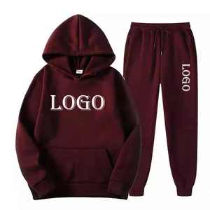 New Arrival Unisex High Quality 100% Cotton Hooded Eco-Friendly Heavyweight Breathable Tracksuits Casual Outdoor Autumn Solid - Product Image 1