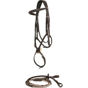 Figure 8 Bridle - Brown Saisonnier Scamosciato Vieux Serpent certifié ISO 9001 personnalisable sur demande expédition en gros sur mesure - Product Image 2