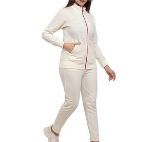 Conjunto Deportivo de Dos Piezas con Diseño de Patrón Sólido, Mangas Largas y Top Corto, Estilo Casual Ecológico para Mujer - Product Image 3