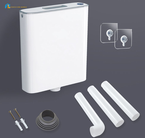 Réservoir de toilette <span class=keywords><strong>mural</strong></span> carré OEM <span class=keywords><strong>d</strong></span>'usine à double <span class=keywords><strong>chasse</strong></span>, économie <span class=keywords><strong>d</strong></span>'<span class=keywords><strong>eau</strong></span>, en céramique - Product Image 5
