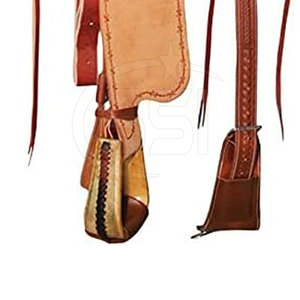 Horse Dressage Saddle With Balanced Design Leather Saddle With Wood Tree Brass <b>Hardware</b> Full Size Riding Equipment - Product Image 3