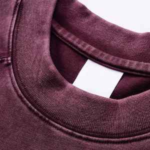 Custom Printed 100% Cotton <b>Blank</b> Acid Wash T Shirt Heavy Weight 230g Short Sleeve Vintage Washed Oversize T-Shirts for Men - Product Image 6