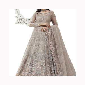 Traje Salwar indio pakistaní de alta calidad para mujer con manga completa Kameez Net Fabric Wedding Party Wear al por mayor para adultos - Product Image 2