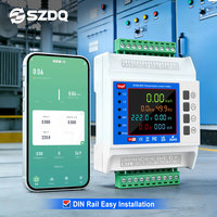 Compteur intelligent triphasé pour énergie commerciale, WiFi, photovoltaïque, mesure bidirectionnelle, contrôle via l'application Smart Life, moniteur de puissance 100A
