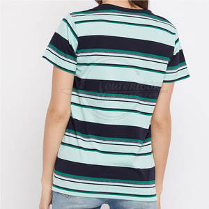 T-shirt Slim Fit pour femmes en stock T-shirt personnalisé de haute qualité pour femmes avec logo O Neck 100% Cotton - Product Image 4