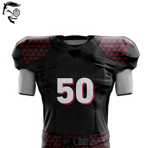 Uniformes de fútbol americano de diseño personalizado de alta calidad, 100% poliéster, ropa deportiva transpirable, ropa de equipo unisex - Product Image 3