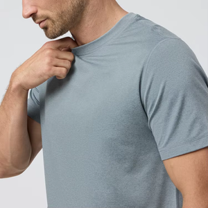 Camiseta de gimnasio ajustada de secado rápido para hombre, camiseta de compresión de manga corta para entrenamiento atlético, camisetas deportivas para entrenamiento muscular - Product Image 3