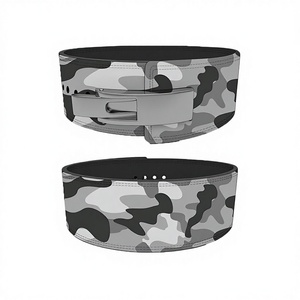 Ceinture de musculation de haute qualité, sur mesure, 10 mm d'épaisseur, en cuir de vache, camouflage, impression par sublimation, soutien dorsal - Product Image 1