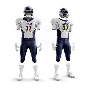 Uniforme de fútbol americano con impresión de nombre y número para adultos y jóvenes Conjunto de camiseta de fútbol americano todo en uno - Product Image 4