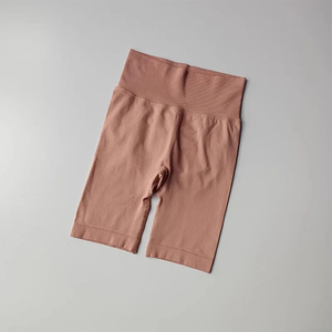Pantalones cortos recortados de cintura alta para mujer, elásticos, melocotón, a la cadera, para Yoga, Fitness, de secado rápido, transpirables, ecológicos, para entrenamiento, gimnasio, ropa deportiva - Product Image 5