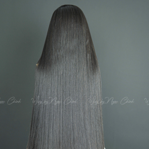 วิกผมตรงสี HD บางๆเรกี่ยมี่วิกผมฟอกสีแบบผูกเงื่อนปิดตัวคนสไตล์เด็กเวียดนาม - Product Image 1