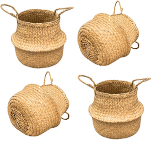 PRODUCTO CALIENTE Cesta de algas marinas Cesta artesanal hecha a mano para almacenamiento y organización de cocina Herramientas de cocina personalizadas - Product Image 1