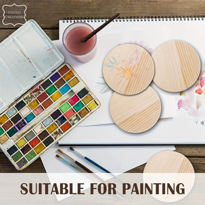 Dessous de verre pour tasse à café en bois rond de style classique personnalisable Design unique en noyer Tapis et tampons en bois classiques - Product Image 6