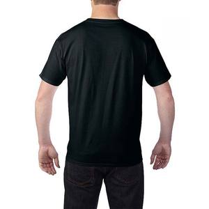 Logo personnalisé vierge col en V coton hommes t-shirt à manches courtes t-shirt pour hommes vêtements grande taille respirant High Street Style - Product Image 6