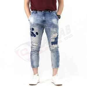 Personnalisation-Broderie Mode Coton-Extérieur Nouveau Style Denim Jeans Long-Court Pantalon Meilleure Qualité Homme Jeans Pantalon Pour Hommes - Product Image 1