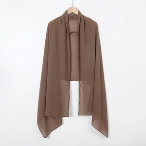 110Cm Wrinkle Square Bubble Chiffon Cotton Polyester Mesh/Jersey Instant Hijab <b>Shawls</b> Ramadan Solid Beach Scarves <b>Wraps</b> Girls - Product Image 3