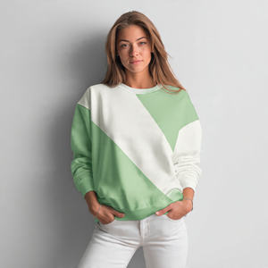 เสื้อสเวตเตอร์ทรงหลวมสำหรับผู้หญิงเสื้อสเวตเตอร์คอกลมผ้าขนแกะสำหรับผู้หญิงเสื้อใส่วิ่งจ๊อกกิ้งกลางแจ้งสำหรับผู้หญิง - Product Image 3