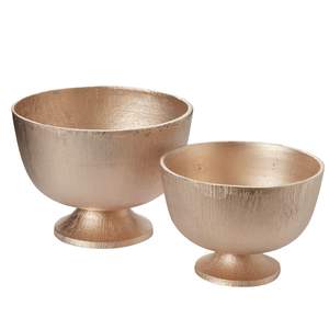 <b>Set</b> of 2 Tabletop Indoor Decorative Metal <b>Vase</b> for Home and Wedding Accessories - Product Image 1