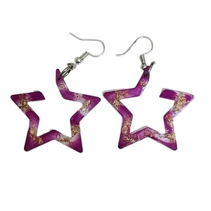 Boucles d'oreilles en résine de haute qualité, très vendues, avec perle MOP, cadeau pour filles et femmes, artisanat Javed - Product Image 2