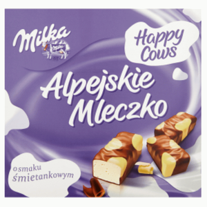 Essayez le chocolat Milka Alpejskie Mleczko Ptasie, bonbons enrobés de chocolat, guimauve à la saveur de vanille - Product Image 2