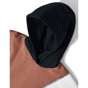 Sudadera con capucha de los fabricantes de alta calidad de gran tamaño hombro caído invierno liso teñido personalizado Sudadera con capucha pulóver - Product Image 5