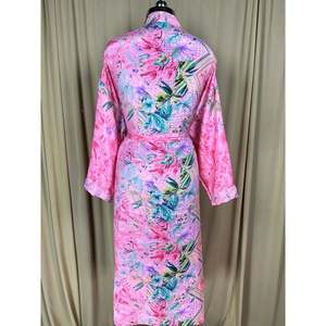 Vintage Chic Recycled Silk Sari Robe Women's Boho <b>Kimono</b> for <b>Beach</b> Resort Wear for Bridesmaid Lounge Wedding Gown Cover Ups - Product Image 4