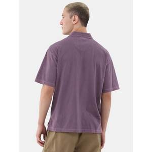 Summer New <b>Men's</b> Short-Sleeve <b>Polo</b> <b>Shirts</b> Solid Color Work Clothes Cotton T-<b>Shirt</b> Casual Lapel Pullover Clothing Tops Blue <b>White</b> - Product Image 2