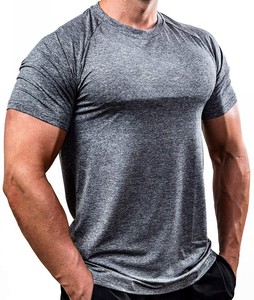 Camiseta Deportiva Personalizada con Logotipo, Parte Superior Sólida, Transpirable, para Gimnasio, Ajuste Regular para Hombre, Secado Rápido, Spandex/Poliéster - Product Image 4