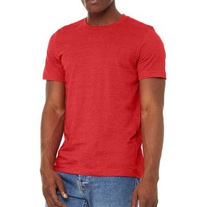Camisetas ligeras de corte Regular para hombre, clásica de camiseta roja con cuello redondo talla grande, camisetas transpirables cómodas de algodón 100% para hombre - Product Image 2