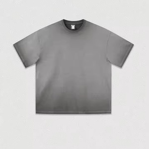 T-shirt à manches courtes personnalisé 260gsm Sun Faded 100% coton High Street Retro Tie Dye T-shirt lourd unisexe délavé vintage surdimensionné - Product Image 3