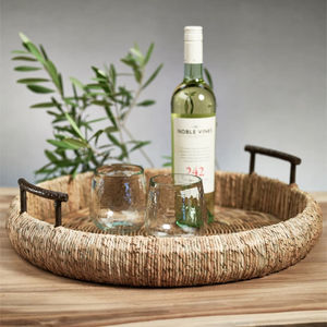 ถาดเสิร์ฟอาหารหวายถักทอจากผู้ผลิตอินเดียถาดเสิร์ฟอาหารดีไซน์ตามสั่ง - Product Image 3