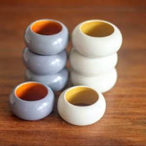 Natural Bamboo Eco-Friendly Classic House Decorative Honeybee Napkin Ring for <b>Cloth</b> Dinner Napkins - Product Image 1