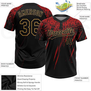 เสื้อเจอร์ซีย์เล่นเบสบอลสำหรับผู้ใหญ่ชายและหญิงเสื้อเจอร์ซีย์ผ้าแข็งแรงทนทานออกแบบได้ตามต้องการ - Product Image 2