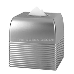 Caja de acero inoxidable para almacenamiento de pañuelos de Hotel niquelada con caja dispensadora de pañuelos de Metal personalizada a la venta - Product Image 6