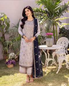 Salwar Kameez de seda elegante personalizado del fabricante, étnico tradicional de alta calidad para mujeres, adultos afganos, venta de algodón de 562 piezas - Product Image 4