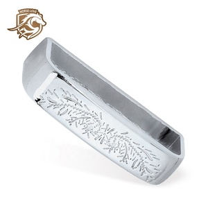 Yüksek kaliteli giysi aksesuarları donanım Metal kare çinko alaşım yüzük - Product Image 6