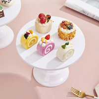 Support à gâteau en plastique, présentoir à desserts, plateau de présentation pour cupcakes, support de service pour fruits, décoration de table pour pâtisserie et fête