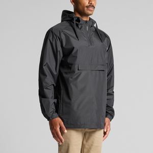 Custom logo Nylon Spandex Soft Quick Dry Quarter Zip Pullover Lightweight Waterproof Gym Sports <b>Running</b> <b>Jacket</b> for <b>Men</b> - Product Image 2