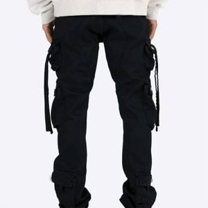 Pantalon cargo en cuir de qualité supérieure pour homme, confortable et pratique, parfait pour une tenue décontractée et formelle - Product Image 6