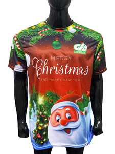 Camisetas ligeras personalizadas de tiro navideño de talla grande, patrón sólido, camiseta con timbre de peso de tela de 260 gramos - Product Image 2