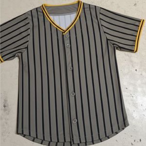 New Style Wholesale Cheap Price Sublimation Printing Plaid Letter Front Men's Baseball Jerseys Two Button OEM Service - Product Image 5